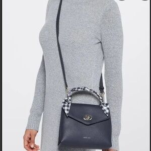 Draper James Blue Crossbody Bag with Elegant Hardware